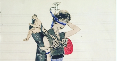 Marita Auruccio | El gallito ciego, 2017 | Collage Manual