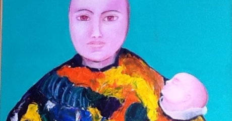 Graciela Graschinsky de Cohan | Serie Diversidades | Acrílico sobre papel entelado | 30x45 cm, 2010.