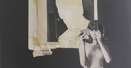 Andrea Burcaizea | Punto Sala | Collage sobre papel | 2019, 20x20 cm
