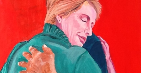 Graciela Graschinsky de Cohan | Ausencias| Acrílico sobre papel entelado | 30x45 cm, 2018.